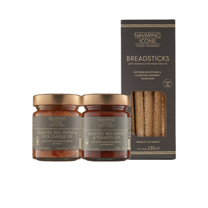 Navarino Icons Local Dips & Breadsticks Selection